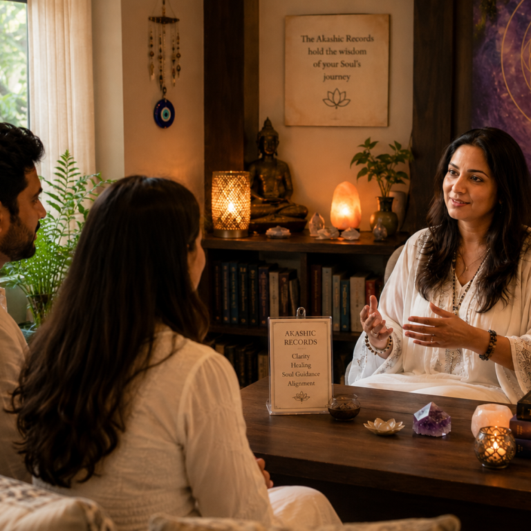 Illustrative image of a Akashic Record Session